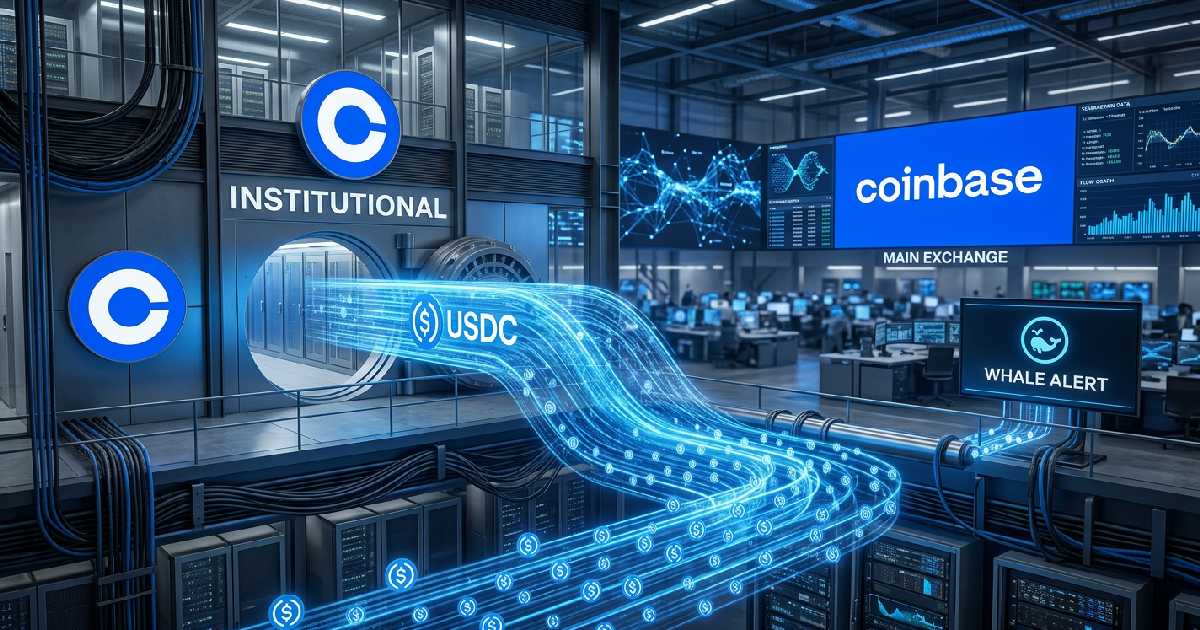 Coinbase Institutional โอนย้าย 348 ล้าน USDC เข้ากระดานหลัก