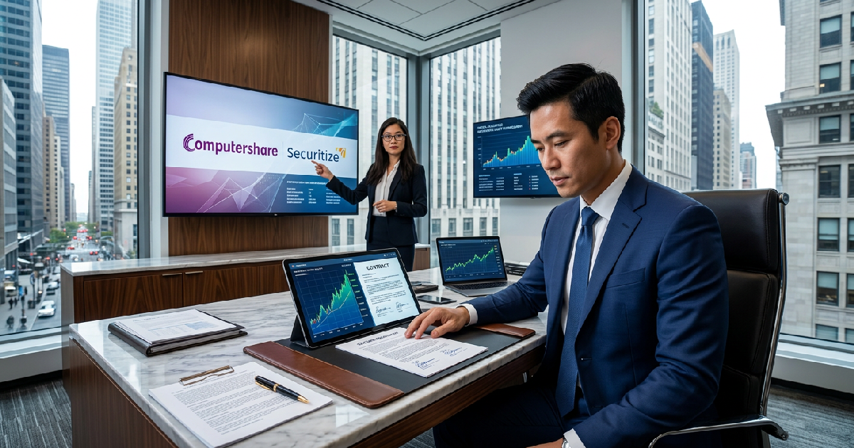 Computershare hợp tác Securitize để số hóa hàng ngàn cổ phiếu tại Phố Wall