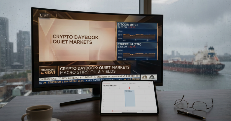 Crypto Daybook Americas notes quiet markets as macro stirs