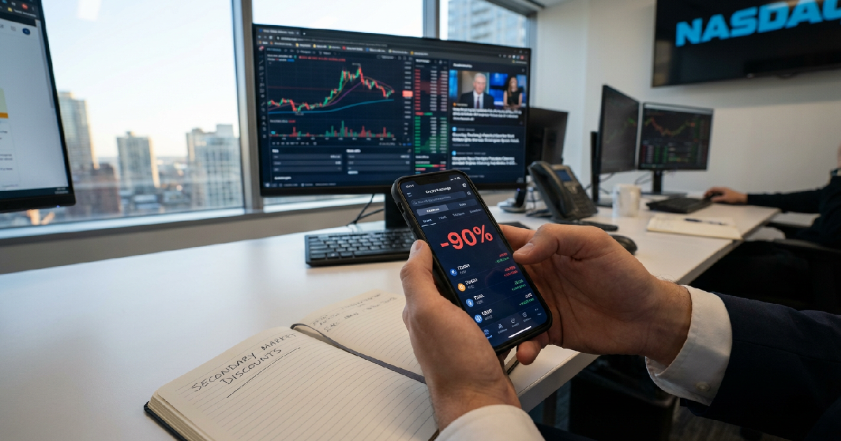 Crypto tokens trade at 90 percent secondary market discounts