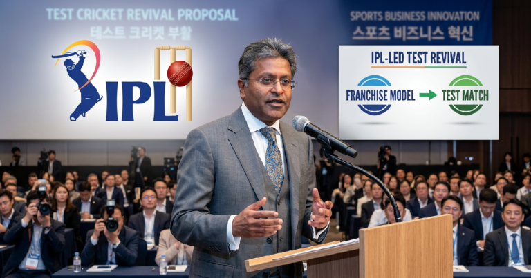 라리트 모디, IPL 방식 프랜차이즈 모델로 테스트 크리켓 부활 제안
