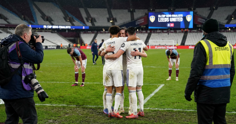 Leeds United vào bán kết FA Cup sau loạt luân lưu tại West Ham
