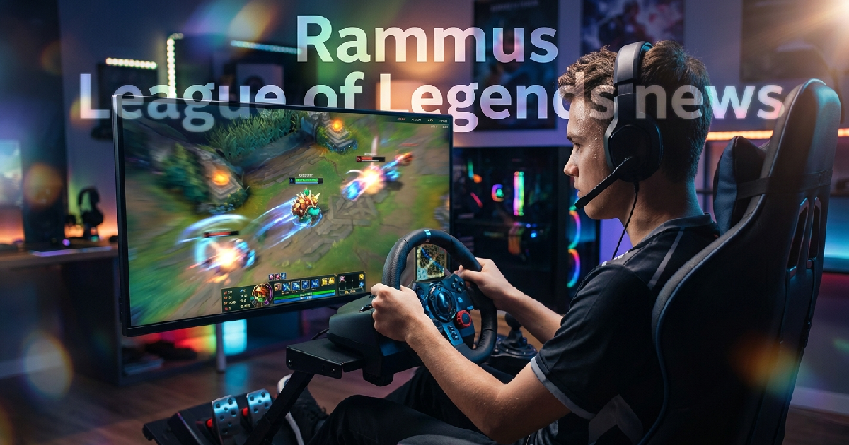 ครีเอเตอร์โชว์ล้ำ! ใช้พวงมาลัยขับ Rammus ถล่มศัตรูใน League of Legends ได้สำเร็จ
