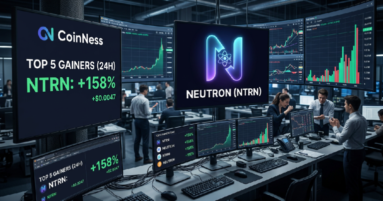 Neutron leads CoinNess gainers with 158 percent surge