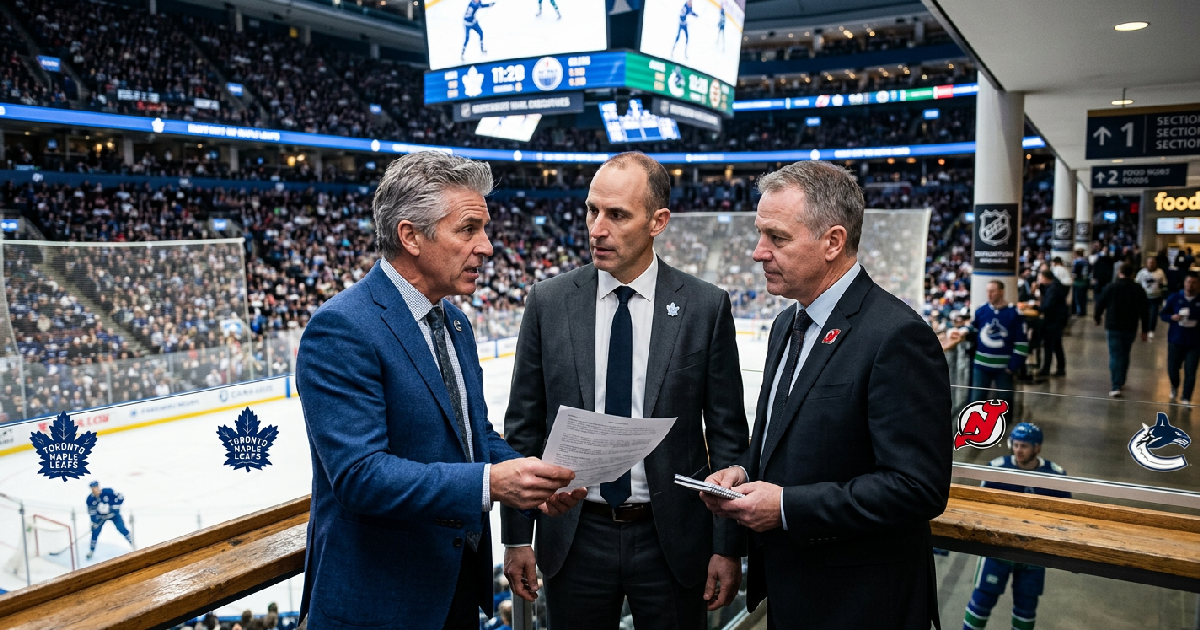Front Office Rumors Swirl for Canucks Devils and Leafs