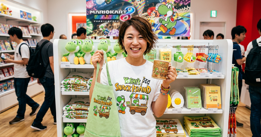 Nintendo Reveals New Merch Inspired by Yoshi’s Food Shop in Mario Kart World
