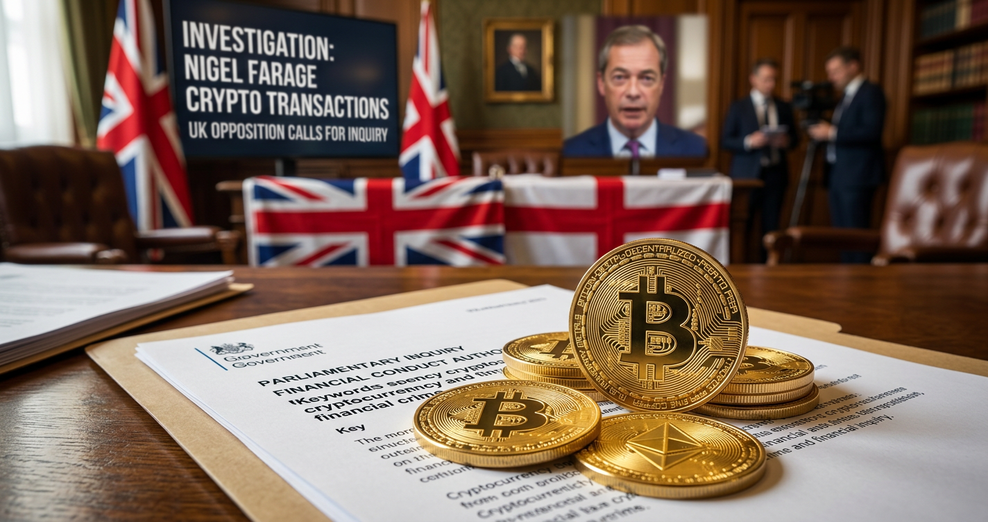 Phe đối lập Anh đòi điều tra giao dịch crypto của Nigel Farage