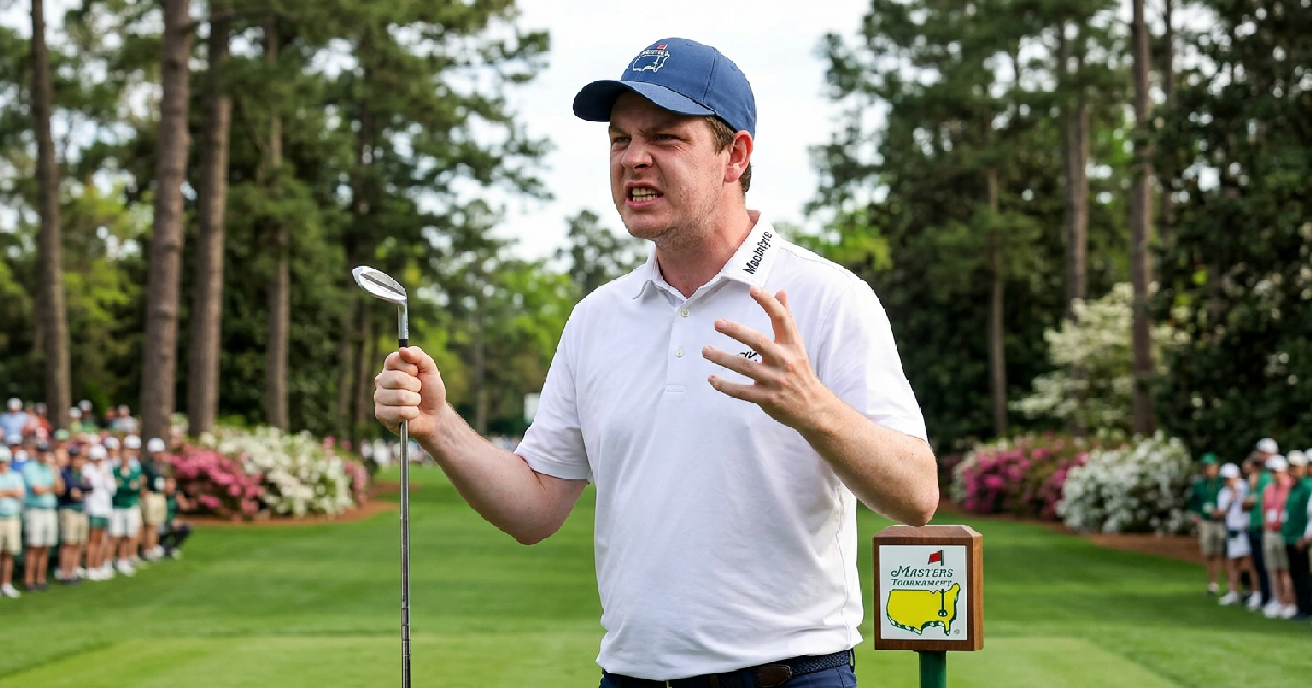 로버트 매킨타이어, 마스터스서 드러낸 감정 폭발과 중계진의 사과 소동