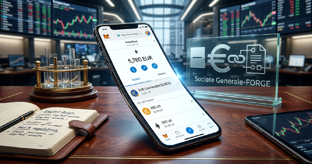SocGen đưa stablecoin EURCV lên ví MetaMask cho người dùng