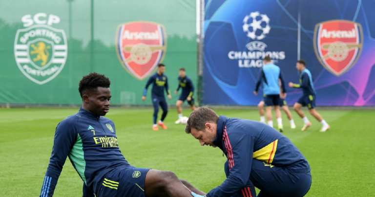 Sporting CP vs Arsenal: Tactical Outlook as Arsenal Await Saka Health Update