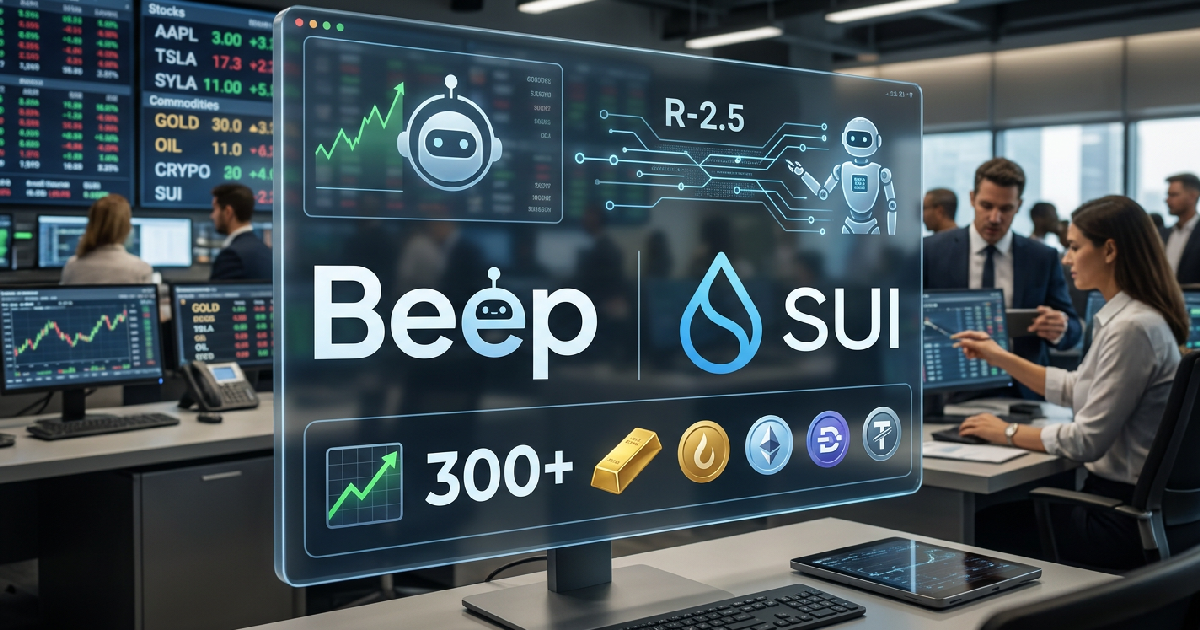 수이 빕 지갑 AI 에이전트 도입해 주식 원자재 등 300종 거래 확장