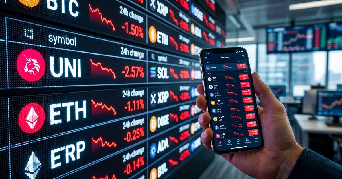 Uniswap and Major Assets Drag CoinDesk 20 Lower in Market-Wide Dip