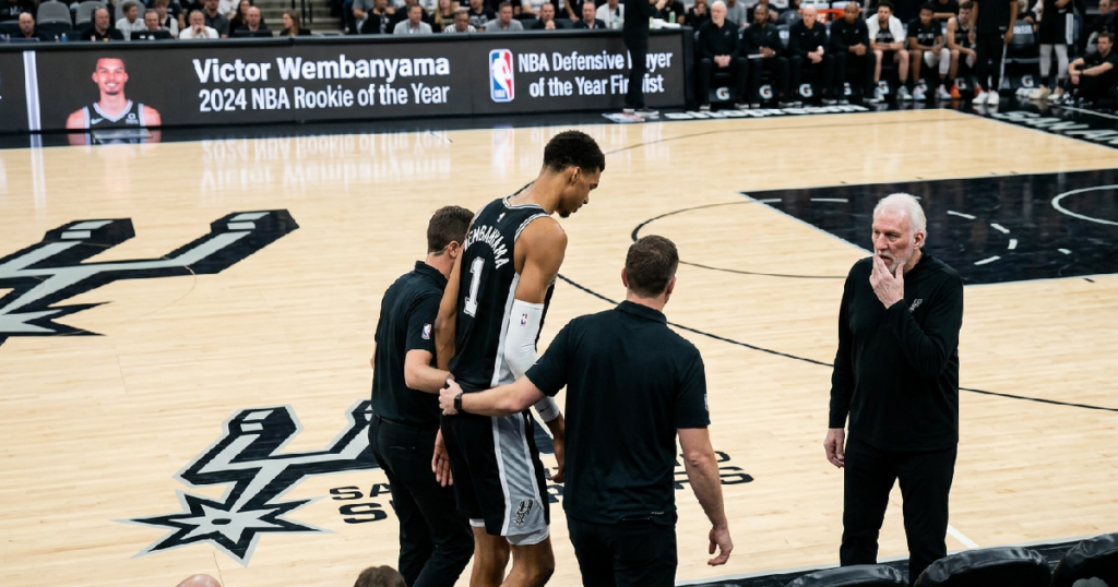 Historic Victor Wembanyama Awards Success Overshadowed by Spurs Injury Concern