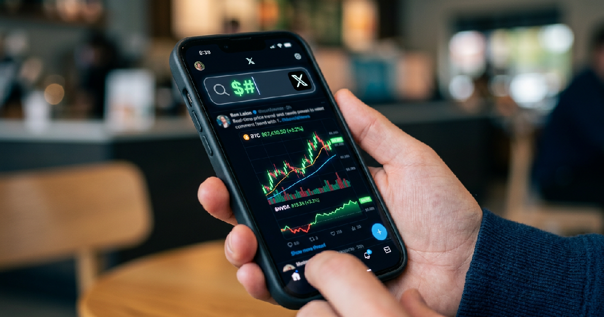 X launches interactive cashtags for real-time crypto and stock data