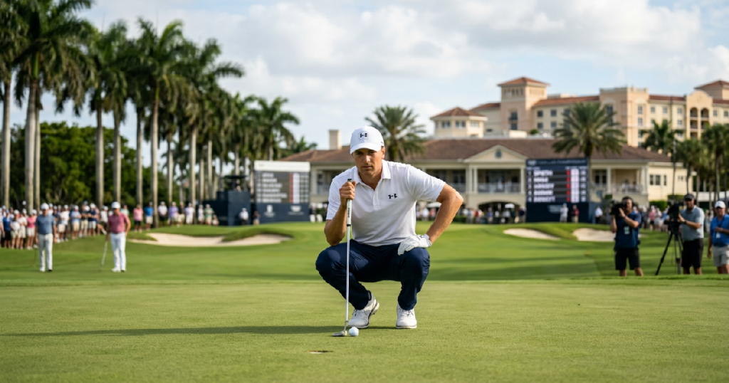 Young and Spieth Lead Field as Cadillac Championship Friday Play Begins