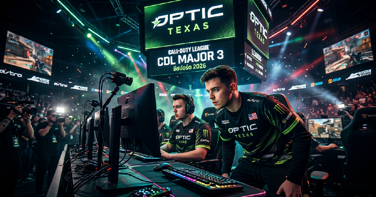 OpTic Texas โชว์ฟอร์มเฉียบพุ่งขึ้นผู้นำรอบคัดเลือก CDL Major 3 ประจำปี 2026