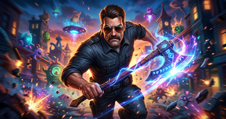 Axe Cop ra mat phien ban game RPG tu tri tuong tuong doc dao