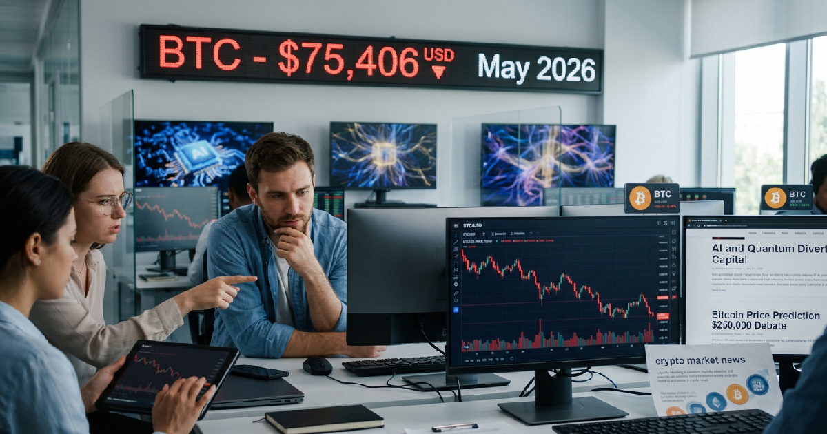 Bitcoin (BTC) price drops to $75,406 as AI and quantum tech divert capital