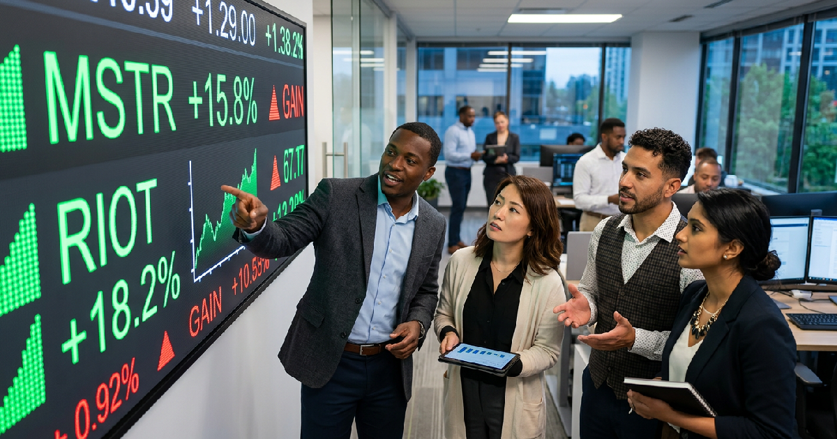 Bitcoin-Linked Stocks Outpace Market Amid Surge in Sector Inflows