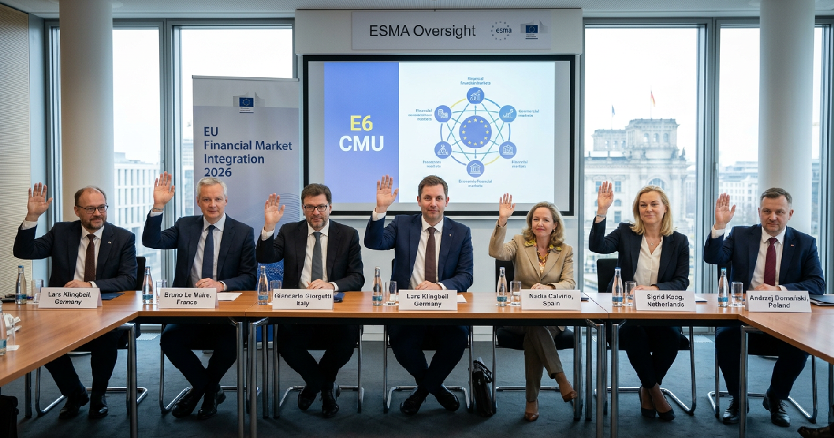 German Finance Minister Lars Klingbeil and E6 ministers target unified capital markets