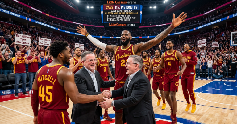 Cleveland Cavaliers โค่น Pistons ขาดลอยเข้าชิงสายตะวันออก NBA 2026