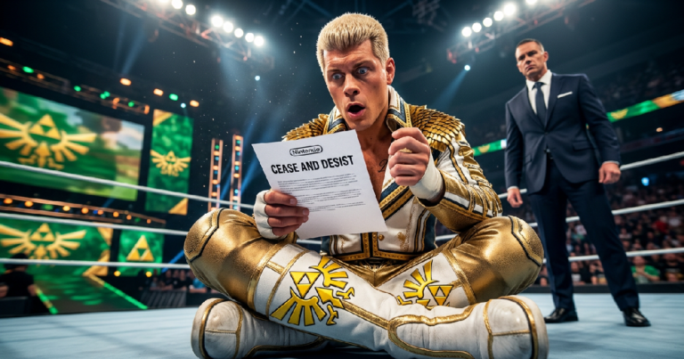 Nintendo Lawyers Issued Cease and Desist to Cody Rhodes Over Legend of Zelda Gear