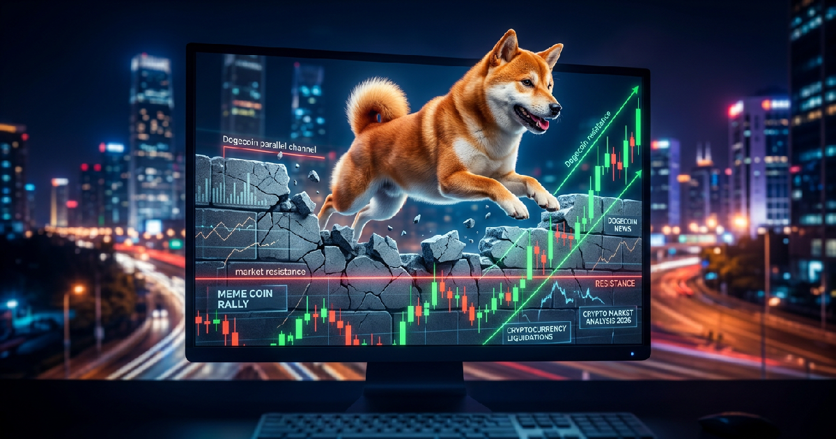 Dogecoin Challenges Channel Resistance Following Sharp Market Push