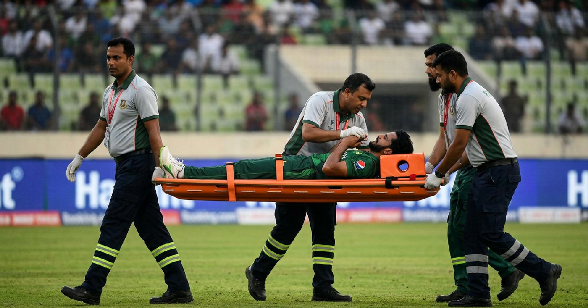 Hasan Ali ถูกหามออกจากสนามเร่งด่วนหลังบาดเจ็บในการแข่งขันที่ Sylhet