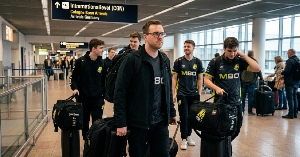 M80 coach Rory Jackson confirms team arrives in Cologne today for June 2 Major
