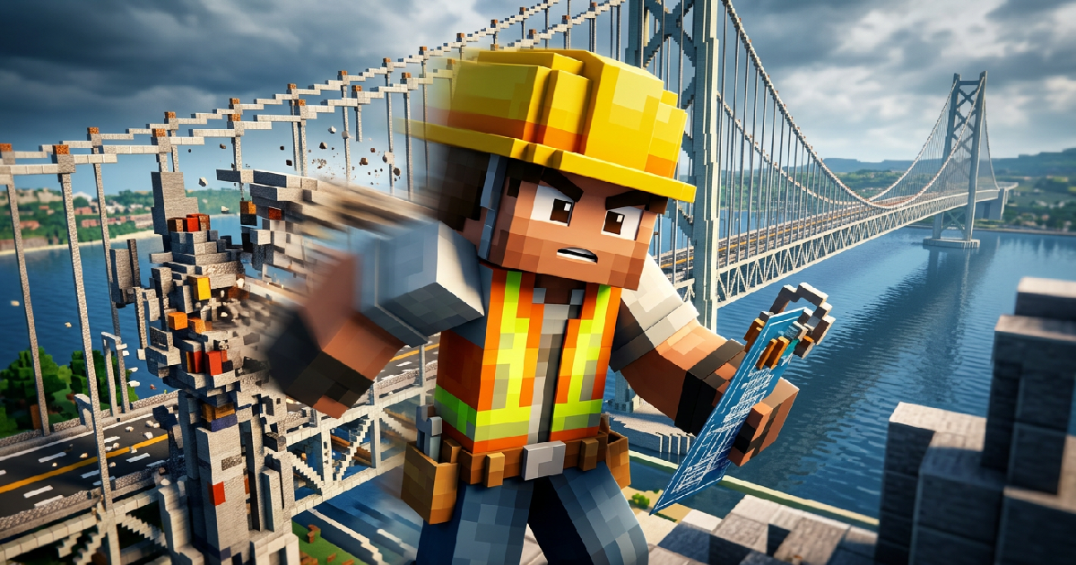 ญี่ปุ่นเปิดตัวสะพาน Akashi-Kaikyo ใน Minecraft จำลองระบบบำรุงรักษาสุดสมจริงเพื่อการศึกษา