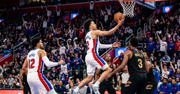 Pistons กุมความได้เปรียบนำทัพโดย Cunningham อัด Cavaliers ในเกมเปิดซีรีส์ล่าสุด