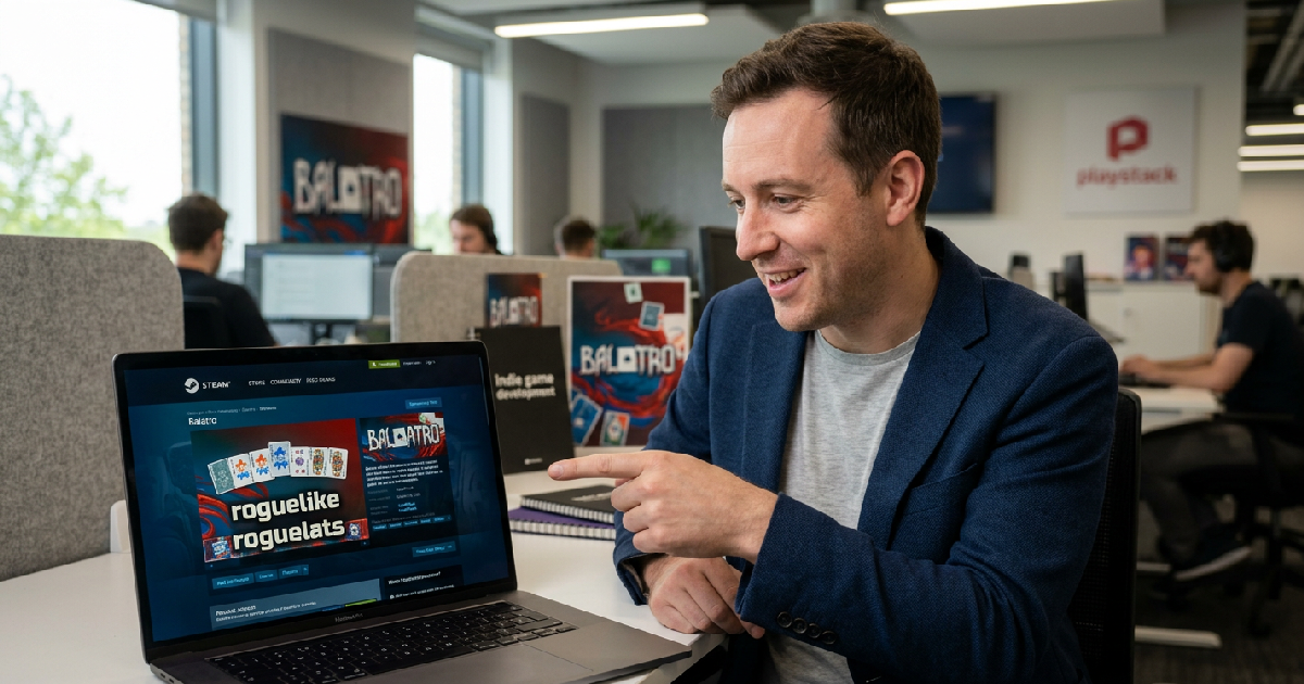 Patrick Johnson confirms Balatro discovery through daily Steam scouting