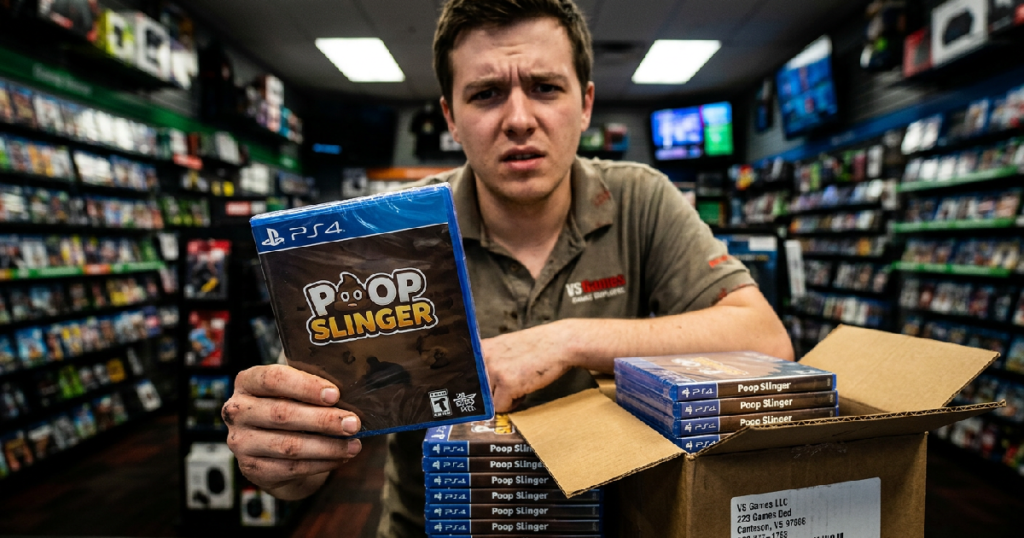 Rare Poop Slinger PS4 Copies Sent to Stores Unsolicited