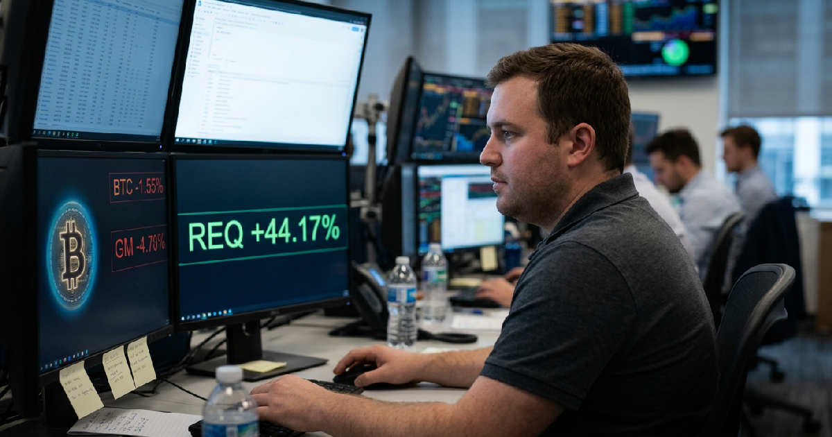 REQ Token Surges 44% as Bitcoin Slips Below Resistance in May 27 Market Update