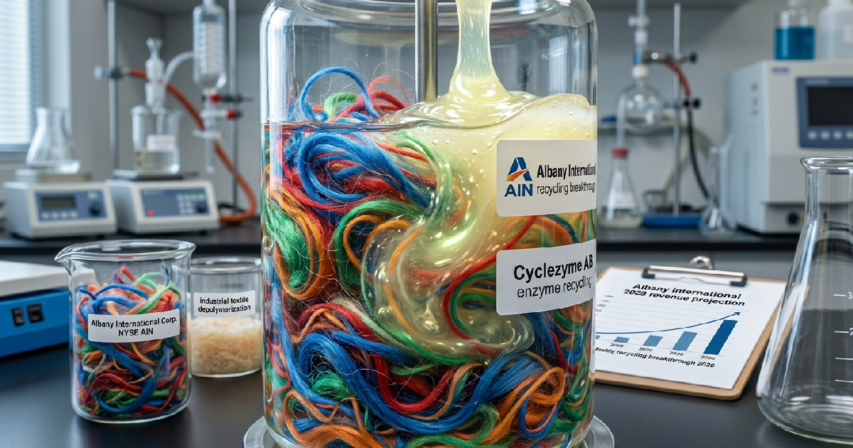 Albany International AIN recycling breakthrough: Albany International Corp. and Cyclezyme AB confirm enzyme breakthrough f...