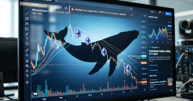 Anonymous whale places $44 million bet on Ethereum price drop