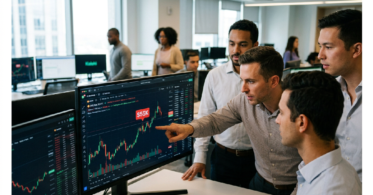 Kalshi traders price 69% probability of Bitcoin retesting $55,000