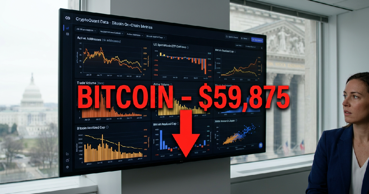 Bitcoin price crashes below $60,000 amid US institutional demand collapse