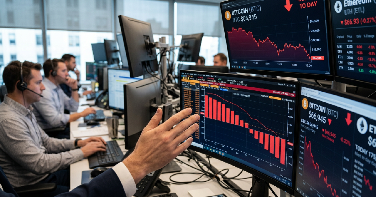 Bitcoin falls below $67,000 as ETFs record $2 billion in outflows