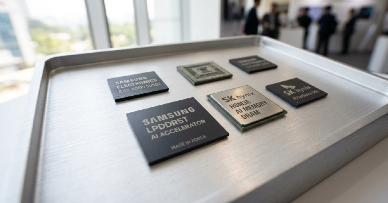 Samsung, SK Hynix lead 8.4% KOSPI surge on AI hardware bets