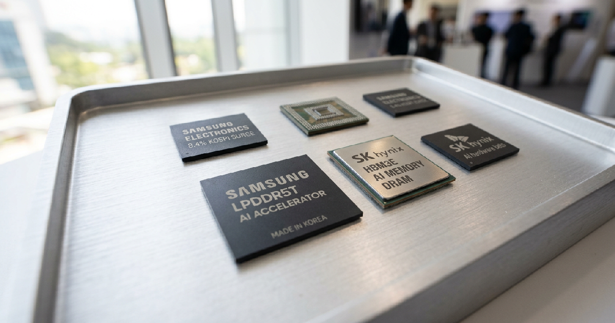 Samsung, SK Hynix lead 8.4% KOSPI surge on AI hardware bets