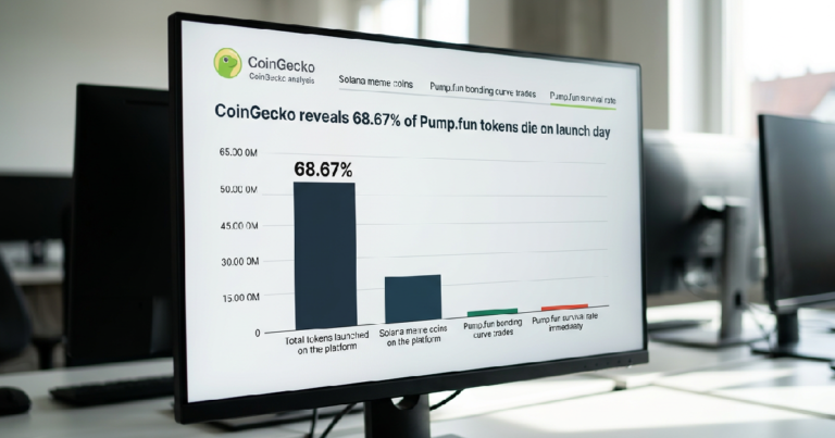 CoinGecko reveals 6867: CoinGecko reveals 68.67% of Pump.fun tokens die on launch day