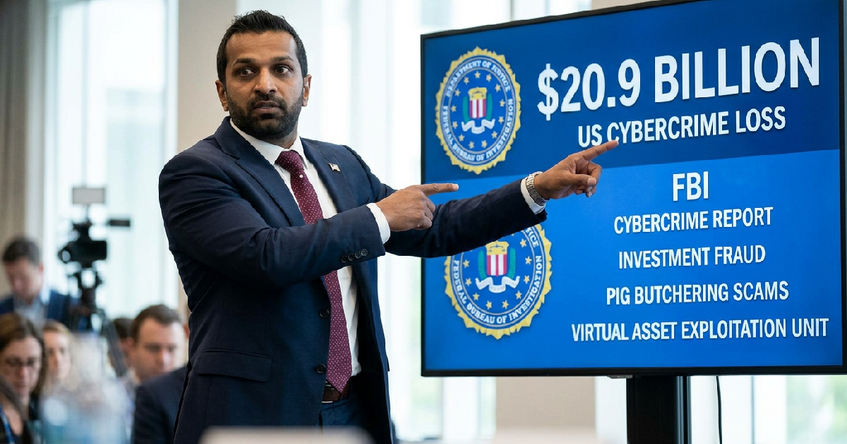 FBI targets crypto fraudsters: FBI Director Kash Patel warns crypto fraudsters as US cybercrime losses hit $20.9 billion