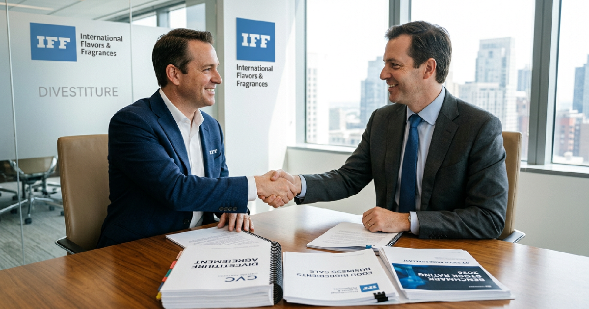 International Flavors & Fragrances jumps 7.2% after Benchmark marks divestiture plan
