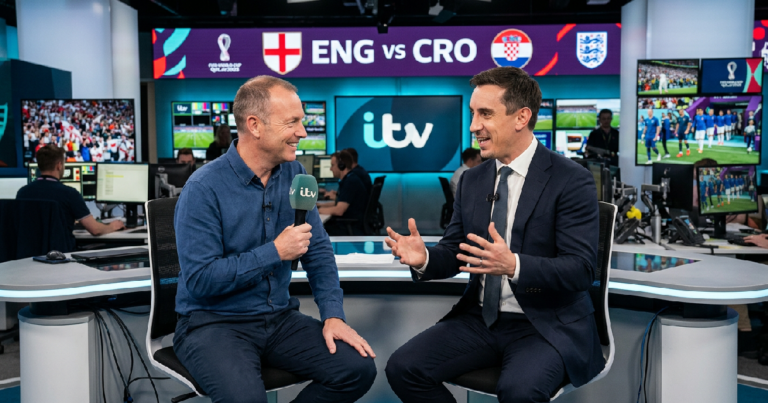 ITV confirms Mark Pougatch, Gary Neville for England-Croatia World Cup match