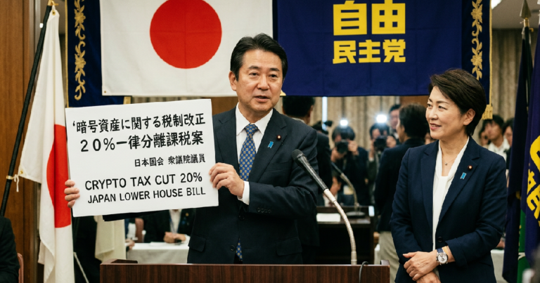 Japan’s Lower House passes bill to slash crypto capital gains tax to 20%