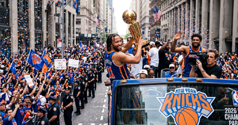 New York Knicks celebrate first NBA title in 53 years with massive parade