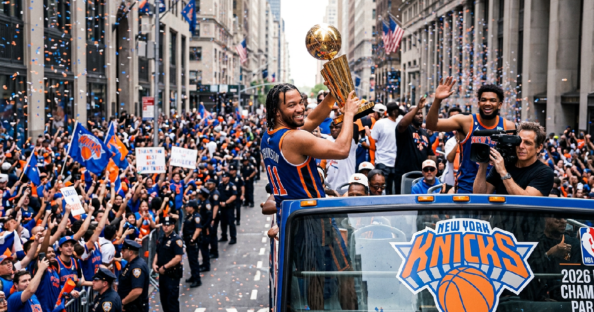 New York Knicks celebrate first NBA title in 53 years with massive parade