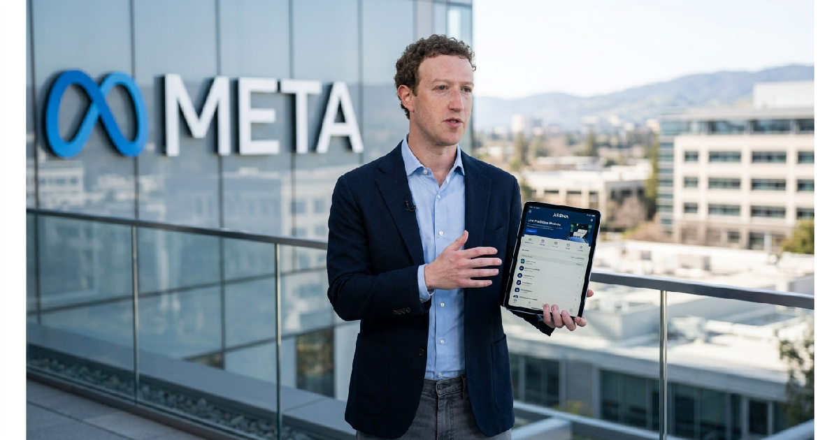 Mark Zuckerberg reportedly develops Arena app to challenge Polymarket