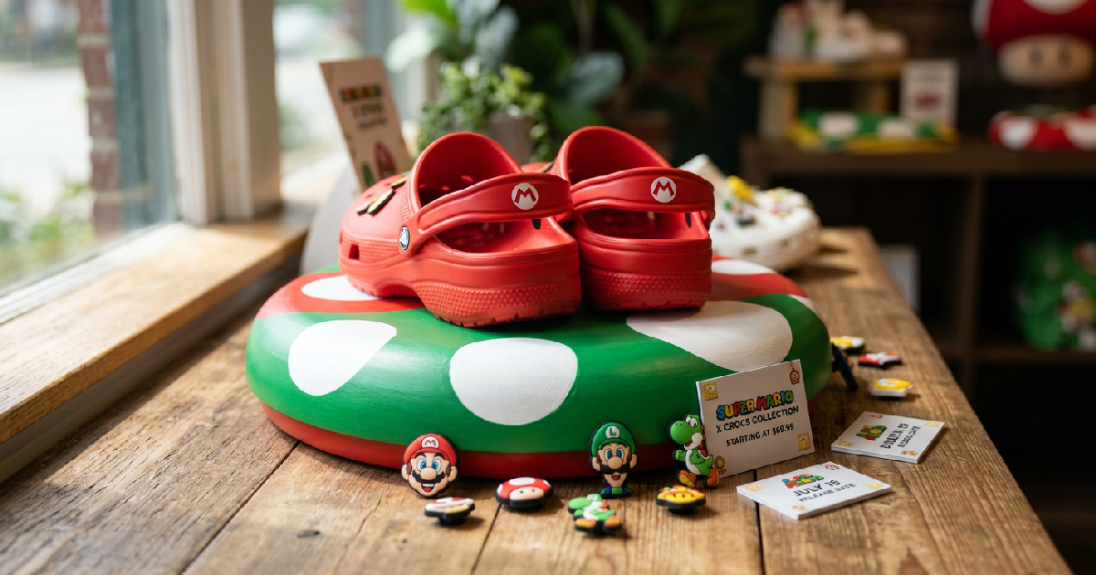 Nintendo and Crocs unveil five Super Mario designs starting at $69.99